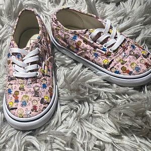 Vans x Peanuts Authentic Dance Pink & White Shoes